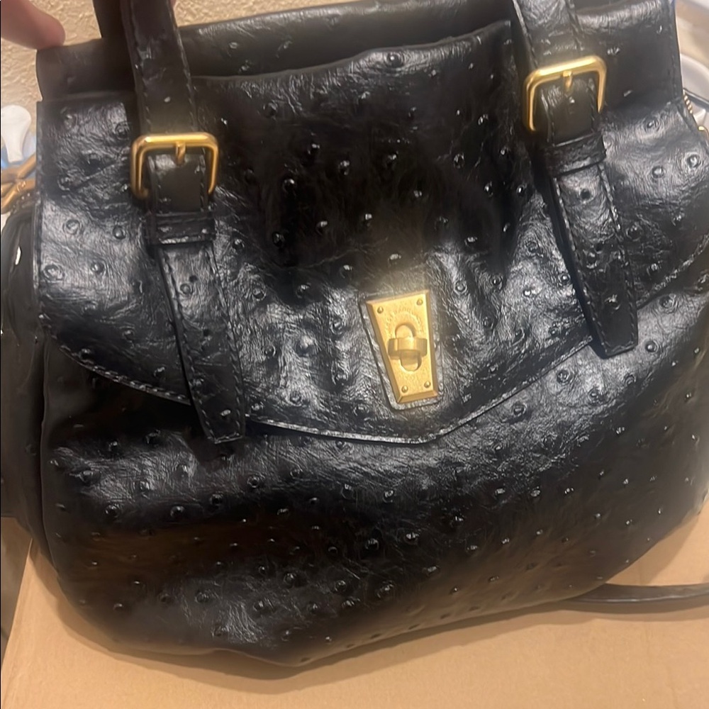 Elegant Black Leather Handbag